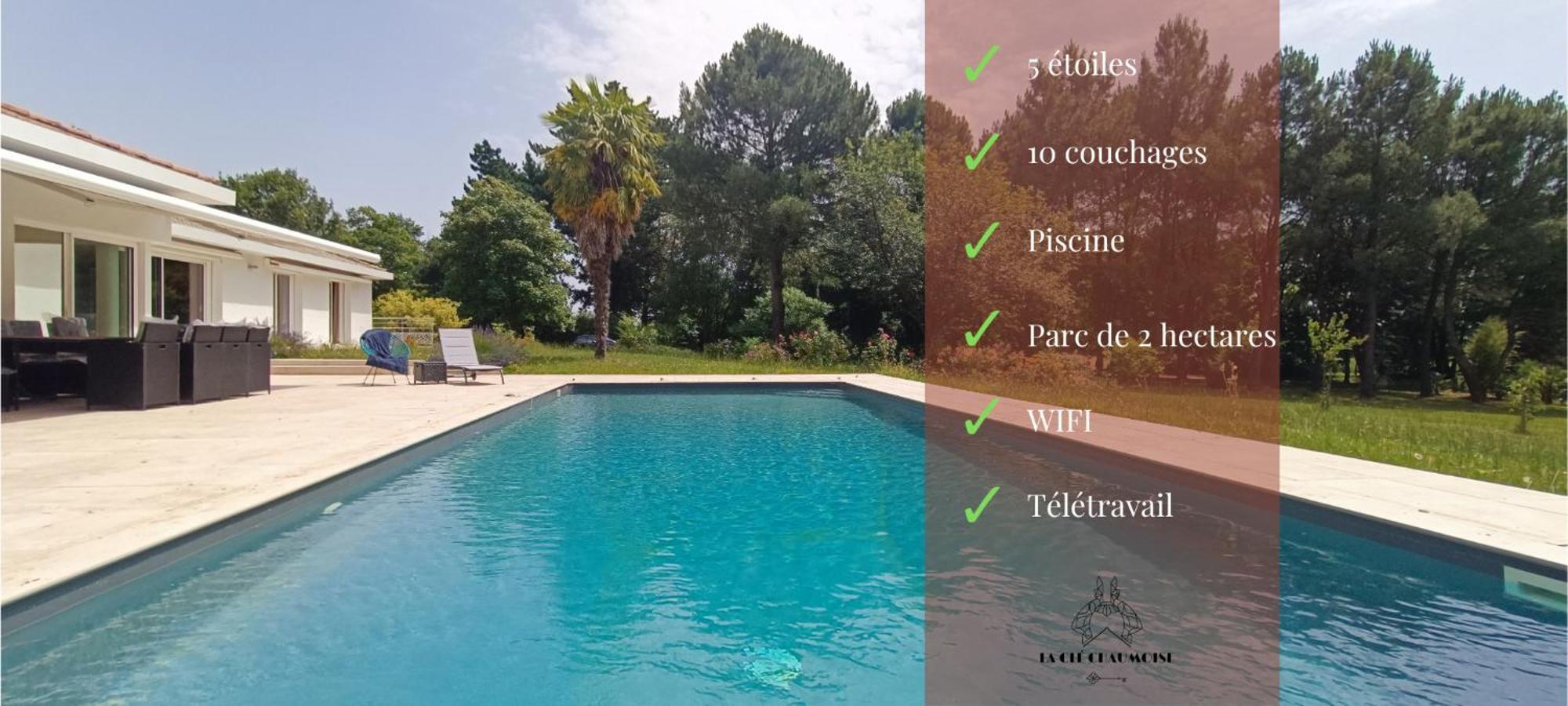 Magnifique Villa 5 Etoiles Avec Piscine Privee Parc 2 Ha La Chaize-le-Vicomte Exteriör bild
